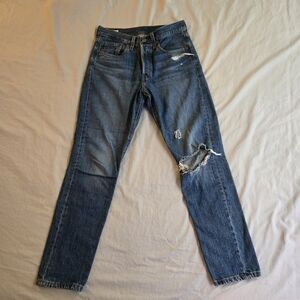 Levi's Premium 501 S Skinny Jeans 26W 28L